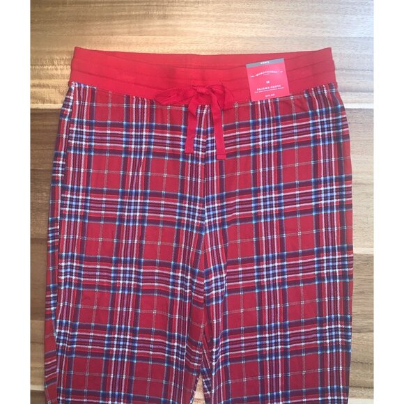 Wondershop Mens Red Plaid Pajama Pants With Drawstring Waist Size Medium - Picture 6 of 10
